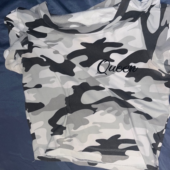Tops - Camo Crop Top